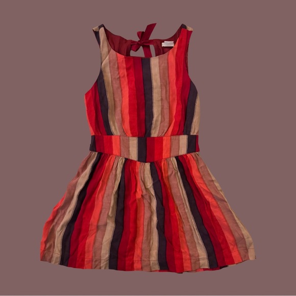 Urban Outfitters Cooperative Striped Bow Back Dress - Size 4 - Picture 5 of 5